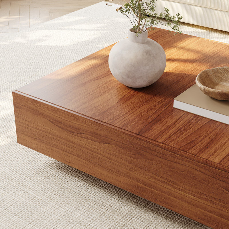 Ebern Designs Cristyle Fully Assembled 2-Drawer Square Coffee